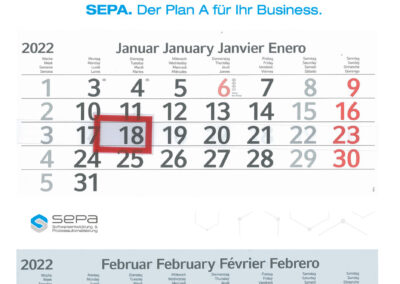 3-Monatskalender SEPA